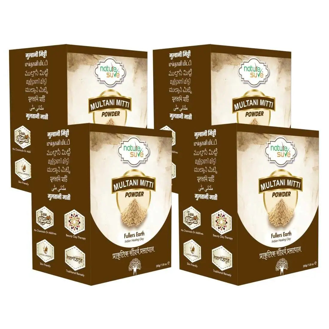 Buy 4 Packs Nature Sure Multani Mitti Powder 200g Each