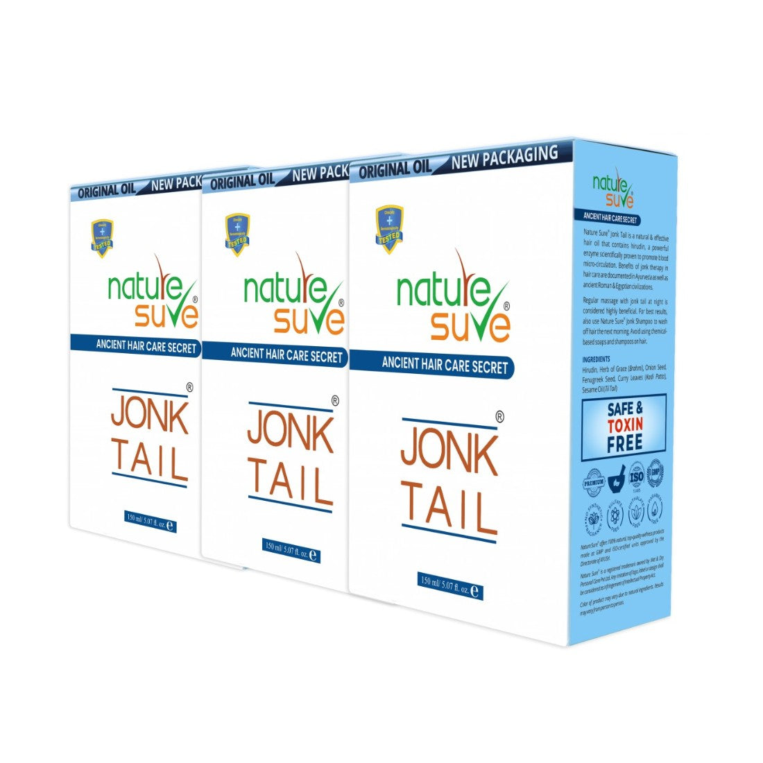 Nature Sure Jonk Tail Hair Oil for Men and Women - 150 ml