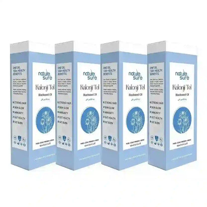 Nature Sure Kalonji Tel Cold-Pressed Black Seed Oil for Hair, Skin and Health - 150ml