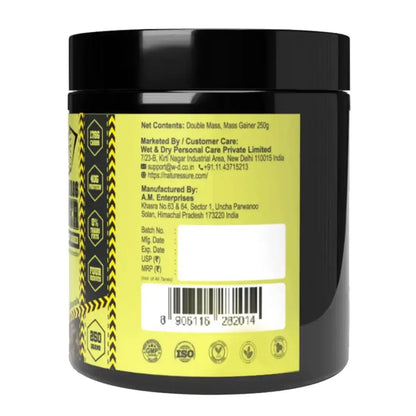 Nature Sure Double Mass Chocolate Flavored Mass Gainer with Whey Protein and Enzymes, Free Scoop Inside
