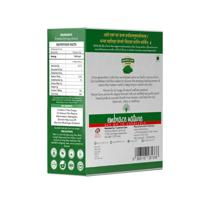 Nature Sure Moringa Leaf Atta Mix Powder for Iron and Calcium Deficiency - 200g