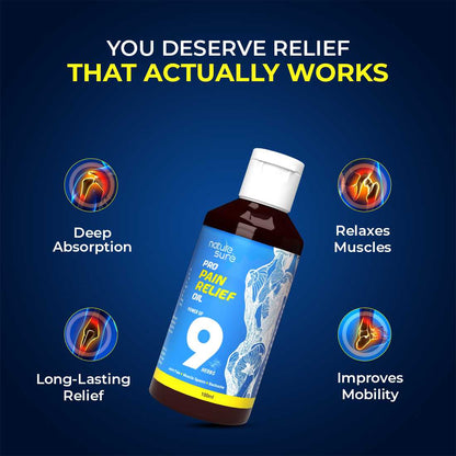 Nature Sure Pro Pain Relief Oil Ayurvedic Formula for Joint Pain, Muscle Spasm and Backache - 100ml