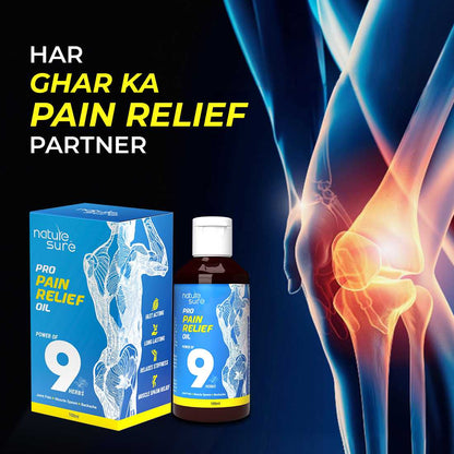 Nature Sure Pro Pain Relief Oil Ayurvedic Formula for Joint Pain, Muscle Spasm and Backache - 100ml