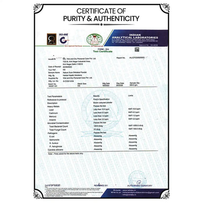 Nature Sure Shikakai Powder 100g with Rose Water 50ml