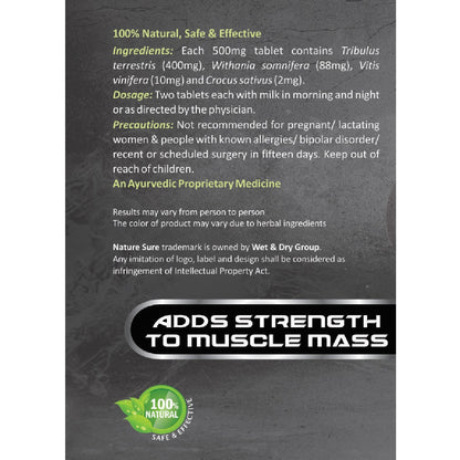 Nature Sure™ Muscle Charge Tablets For Muscle Strength & Enhanced Protein Intake