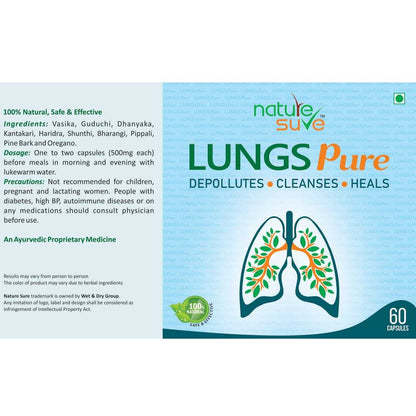 Nature Sure Lungs Pure is made from pure and natural ingredients